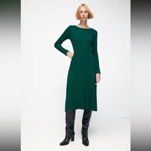 Green midi Zara dress
